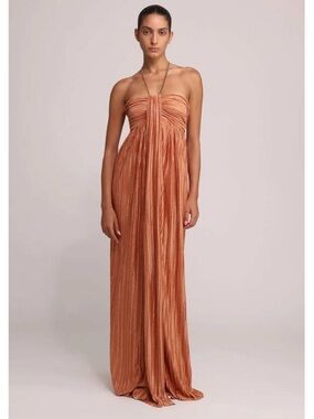 NWT SABINA MUSAYEV | Copper Strapless Nicola Dress